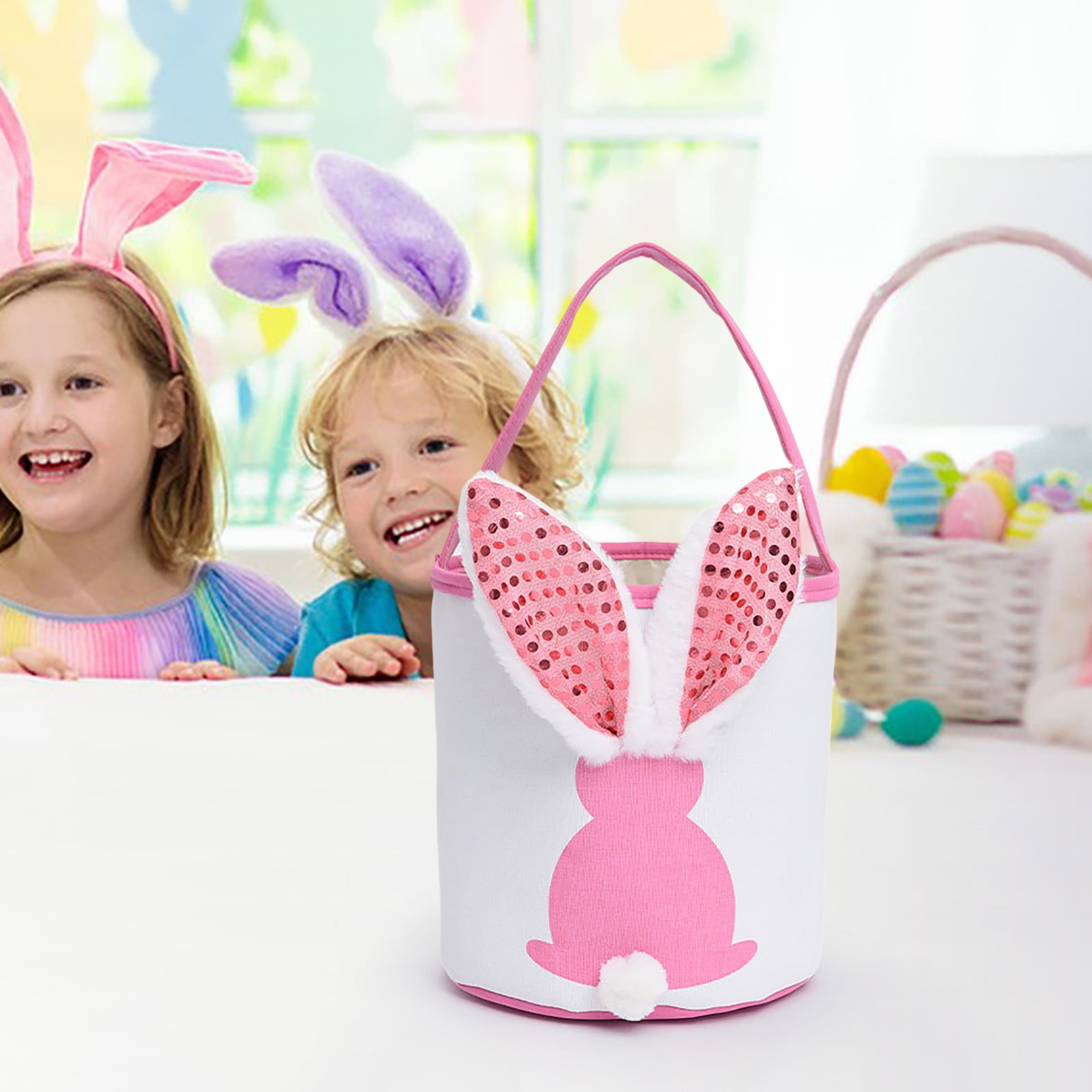 Easter Basket Stuffers Luminous Easter Decorations Easter Eggs Carrying Baskets Easter Buckets Candy Gift Bags.