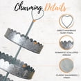 thumbnail image 3 of Autumn Alley Galvanized Farmhouse Tiered Tray Display Stand, 3 of 9