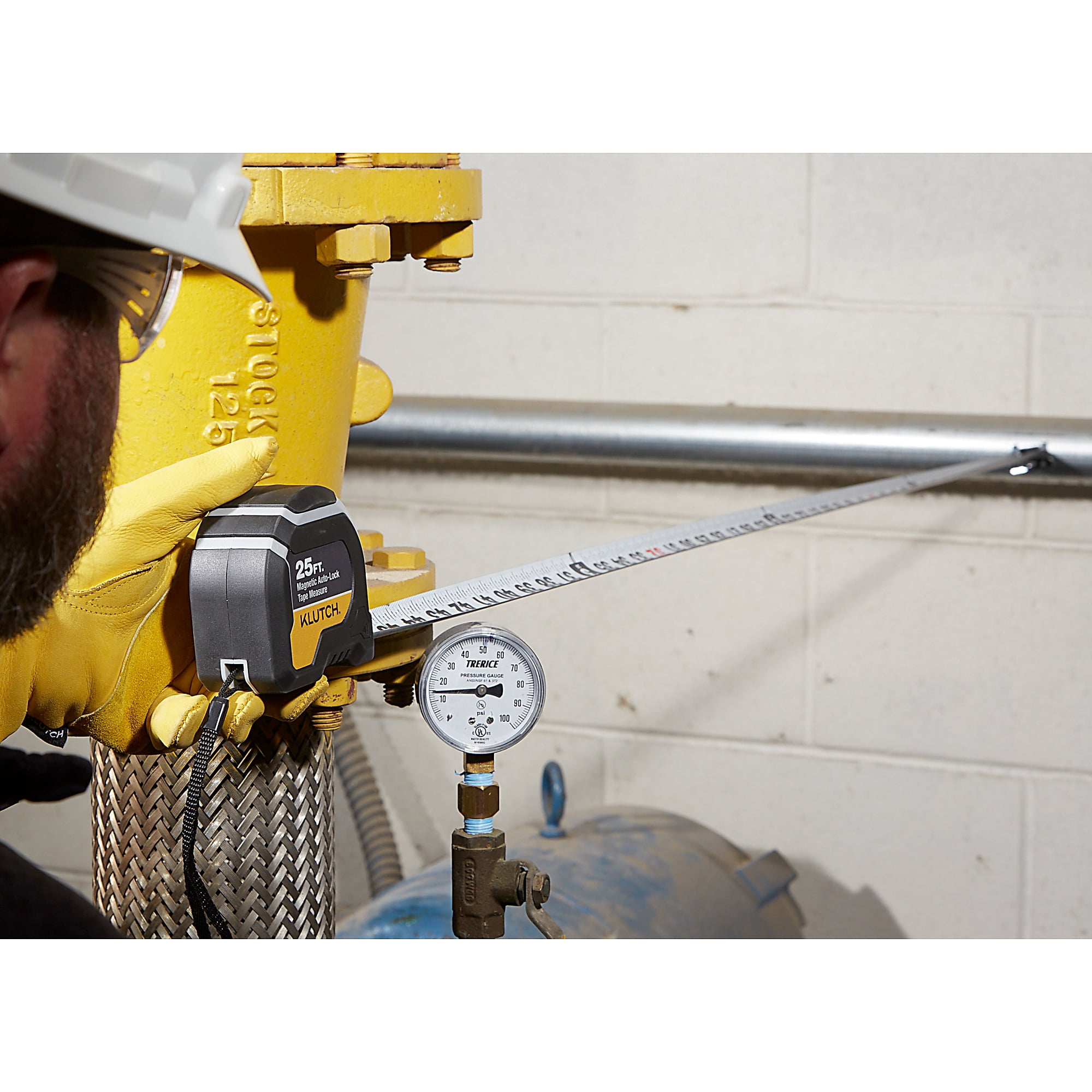 Klutch 25ft. Magnetic Slide-Lock Tape Measure
