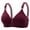 Wine, variant on Utoimkio High Support Wireless Bras for Women Full Coverage Comfort Breathable Push Up Bras for Women No Underwire Everyday Bras