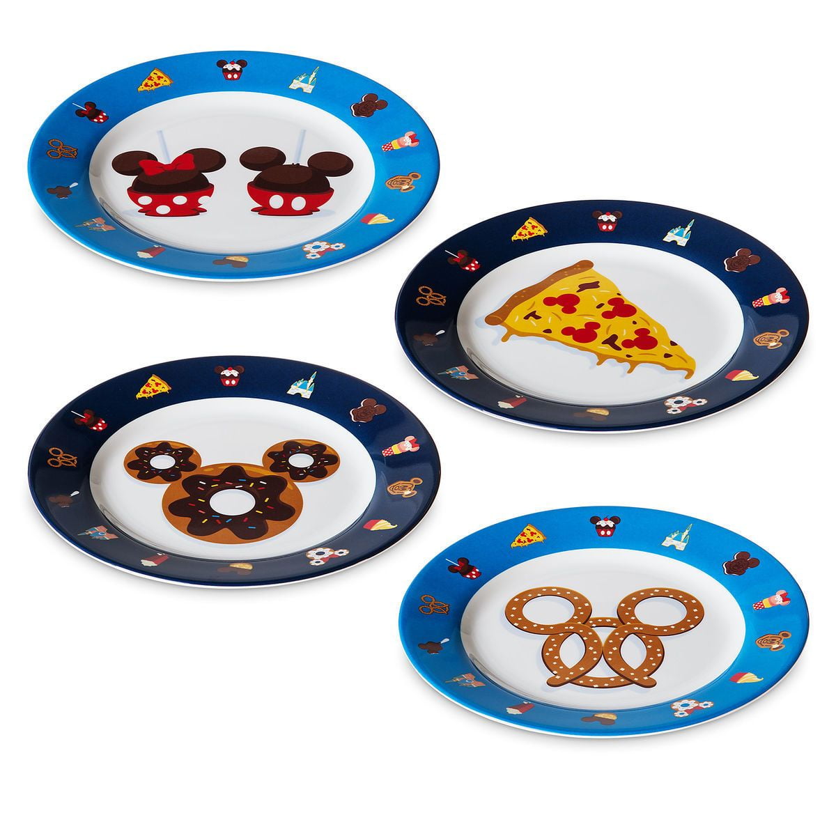 Disney Parks Mickey And Friends Ware Set Of 6 Melamine Plates New, 1 - Fred  Meyer