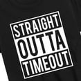 thumbnail image 3 of Instant Message - Straight Outta Timeout - Toddler And Youth Short Sleeve Graphic T-Shirt, 3 of 6