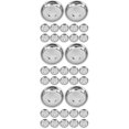thumbnail image 1 of Plato de acero inoxidable, 36 piezas, cuencos pequeños de metal para preparar, cocinar, mezclar, condimentar y cocinar., 1 of 6