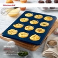 thumbnail image 6 of KitchenAid 12-Cup Aluminized Steel Nonstick Cupcake Pan and Muffin Tin, Ink Blue, 6 of 8