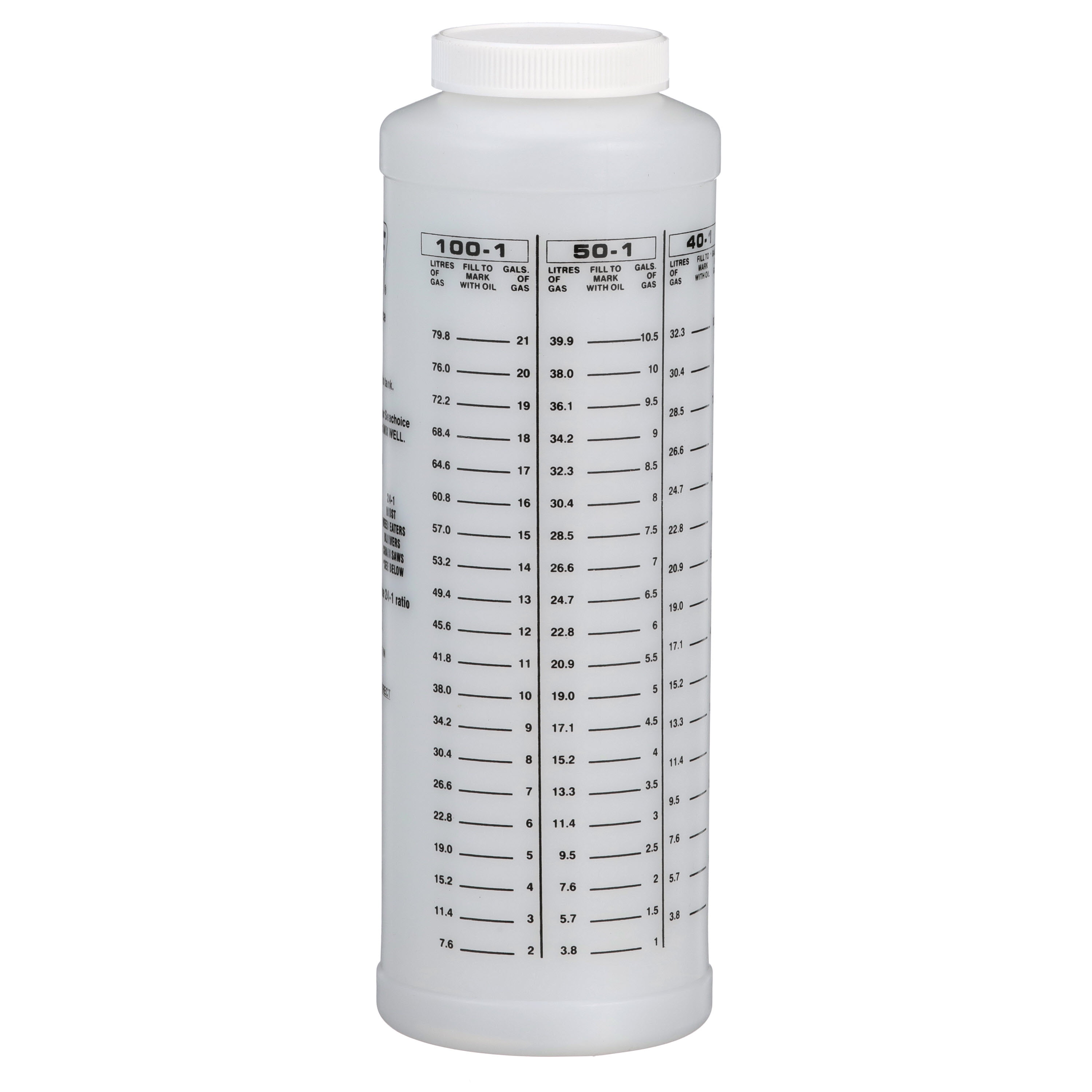 Seachoice 2-Cycle Engine, Oil to Gas Measuring Container, 32 Oz., Wide Mouth Bottle
