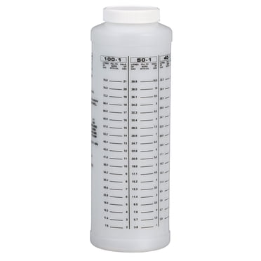 SeaChoice 2-Cycle Oil Measuring Container - 32oz Wide Mouth Mixing Bottle For Gas Engines