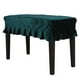 thumbnail image 4 of Funda suave de Pleuche para taburete de piano, antiarañazos, para asiento doble de piano Verde, 4 of 9