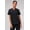 BLACK, variant on Women's Vital Scrub Top, 1-Pocket V-Neck - MotionTech Fabric, 4-Way Stretch, Wrinkle-Resist, Anti-Shrink, Chest Pocket, Semi-Slim Fit (Sizes Vary)