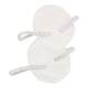 thumbnail image 2 of Almohadillas para el sudor para axilas, adhesivos absorbentes y transpirables, protectores reutilizables para axilas para viajes al aire libre, malla blanca, 1 par, 2 of 14