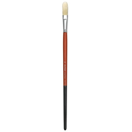 Long Filbert - Da Vinci Maestro 2 Hog Bristle Brush - Long Domed Filbert, Long Handle, Size 14