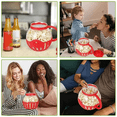 thumbnail image 4 of Microwave Popcorn Maker Bucket Microwave Bowl Mini Machine Safe Silicone Lid Popcorn Maker Red, 4 of 6