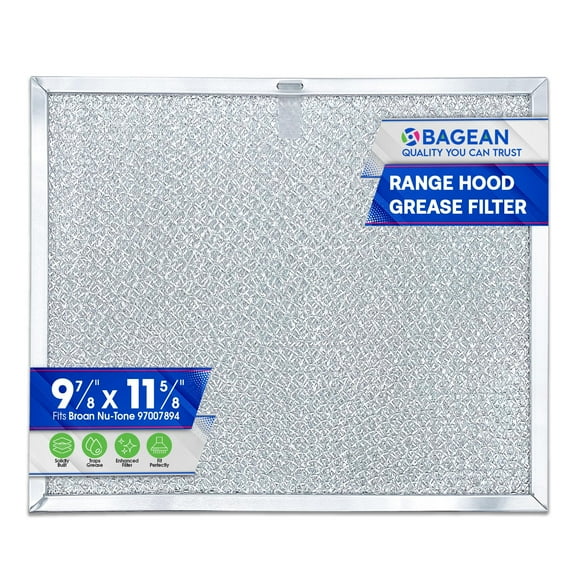 Stove Hood Vent Replacement for 9.87 x 11.62 Inch 97007894 Broan Range Hood Filter and Nutone Kitchen Exhaust Fan Filter - Filter for Range Hood Filters Grease From the Stove Overhead (1-Pack)