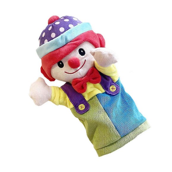Interactive Learning Clown Hand Puppet With Colorful Design Encourages RolePlay Activity And Vocabulary Building