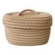 thumbnail image 1 of Billuyoard Cesta de cuerda de algodón elegante y que ahorra espacio con tapa, fácil acceso y caja de almacenamiento con tapa duradera Almacenamiento y organización del hogar amarillo, 1 of 6