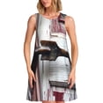 thumbnail image 1 of Easygdp Rustic Door Handle Closeup para Vestido Transpirable de Mujer, Vestido Suelto de Manga Corta con Pliegues y Bolsillos para el Verano, 1 of 7
