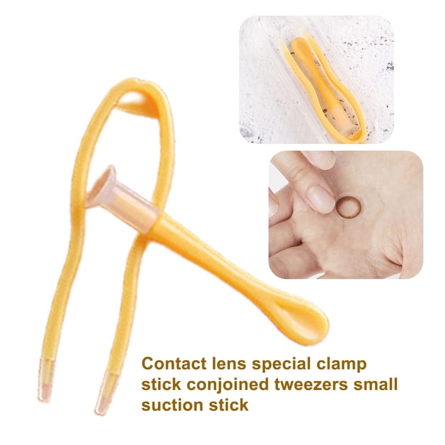 Contact Lenses Stick Tool Portable Soft Tip Accessory Contact Lenses Stick Tool Case Set with Remover Tweezer for Eyecare