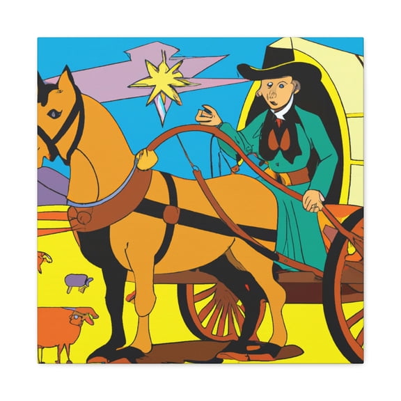 Stagecoach Grandeur Scene - Canvas