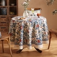 thumbnail image 2 of Mantel Patdrea Designer, tamaño pequeño, azul, para mesa redonda, 140 cm, 2 of 9
