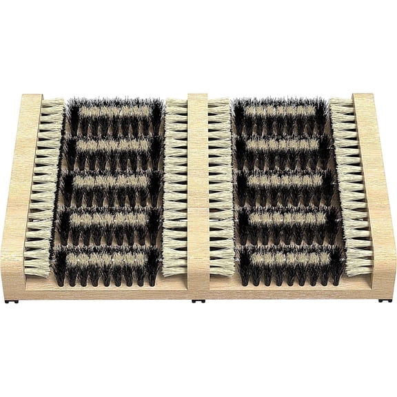 SCRUBIT Boot Scraper Brush, Flat Door Scrubber Mat Shoe Cleaner, 14.2” x 10”