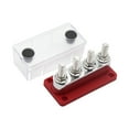 thumbnail image 3 of jinwen Barre de Bus 600A Bloc de Distribution d'Alimentation 4x Vis de Terminal 3/8 Pouces Robuste avec Rouge, 3 of 9