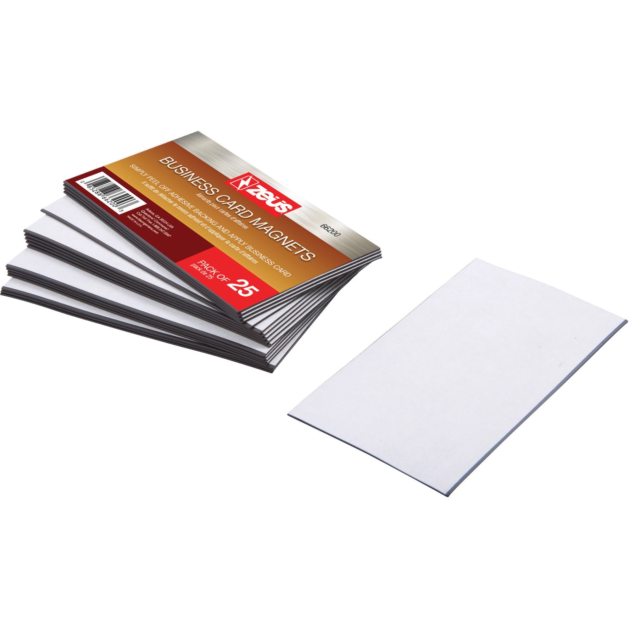 100 Self Adhesive Peel and Stick Business Card Promotional Magnets 
