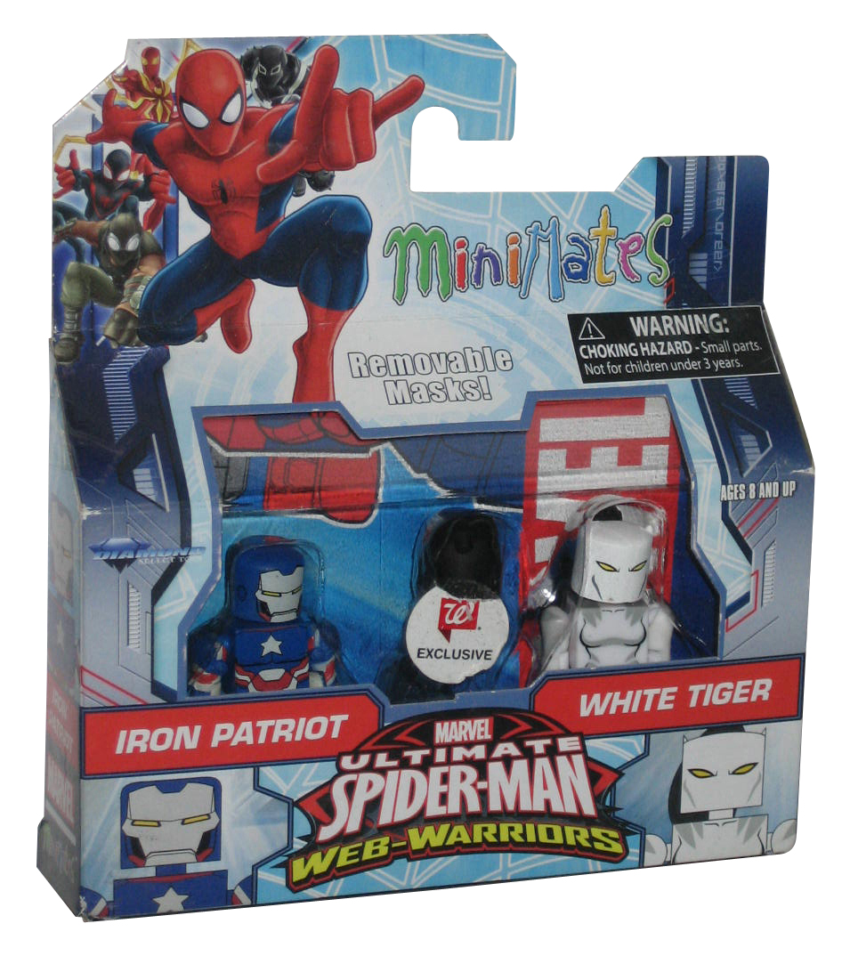 Marvel Ultimate SpiderMan Iron Patriot & White Tiger Minimates Figure