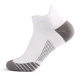 thumbnail image 1 of Paquete de 4 calcetines tobilleros para correr para hombre, calcetines deportivos acolchados de corte bajo, calcetines ligeros, un par de cada color, 1 of 5