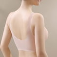 thumbnail image 6 of NIEWTR Front Closure Bras for Women No Underwire Comfortable Full Coverage Front Closure Bralettes Wireless Wirefree Everyday Bras Complexion(Pink,XL), 6 of 9