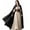 Black, variant on L'VOW Unisex Medieval Hooded Cloak Long Renaissance Cape with Hood - Halloween Cosplay LARP Wizard Elf Costume
