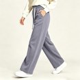 thumbnail image 6 of MYAOYINo Boundaries Womens Wide Leg Sweatpants Elastic Waist Drawstring Baggy Lounge Pants, 6 of 8