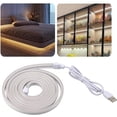 thumbnail image 3 of SIABC-LED Neon Rope Lights, Waterproof White Light Neon LED Strip Lights, Plug and Play, Gentle Illumination, USB DIY Flexible Silicone Light for Bedroom, 3 of 4