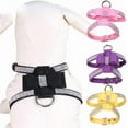 thumbnail image 5 of Bow Tie Dog Harness Rhinestone Crystal Soft Bling Sparkly Diamond Jewelry for Girls Pet Cat Puppy Female, 5 of 6