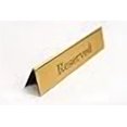 thumbnail image 4 of Reserved Table Sign | Restaurant Reserved Signs for Tables| Office Counter and Table Signs | 9" x 2" Gold - Black Engraved Acrylic | Double Sided Tent Sign | Made in USA, 4 of 4