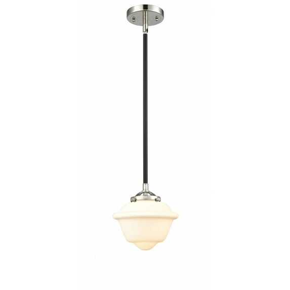 Innovations 284-1S-BPN-G531-LED Small Oxford 1 Light Mini Pendant part of the Nouveau Collection, Black Polished Nickel