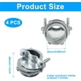 thumbnail image 2 of 4 Pcs 1 Inch Clamp Type Cable Connectors, Zinc Clamp Cable Connector Fittings for Metallic Conduit Protect Cables, 2 of 5