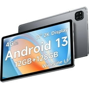 ALLDOCUBE iPlay 60 11 inch Tablet, 2000x1200 Display Android 13 Tablet, 12GB RAM 128GB ROM 1TB Expand, T606 Octa-core Tablet, Widevine L1, 7000mAh, Quad Speaker, 5MP + 16MP Triple Camera, 4G LTE, GPS