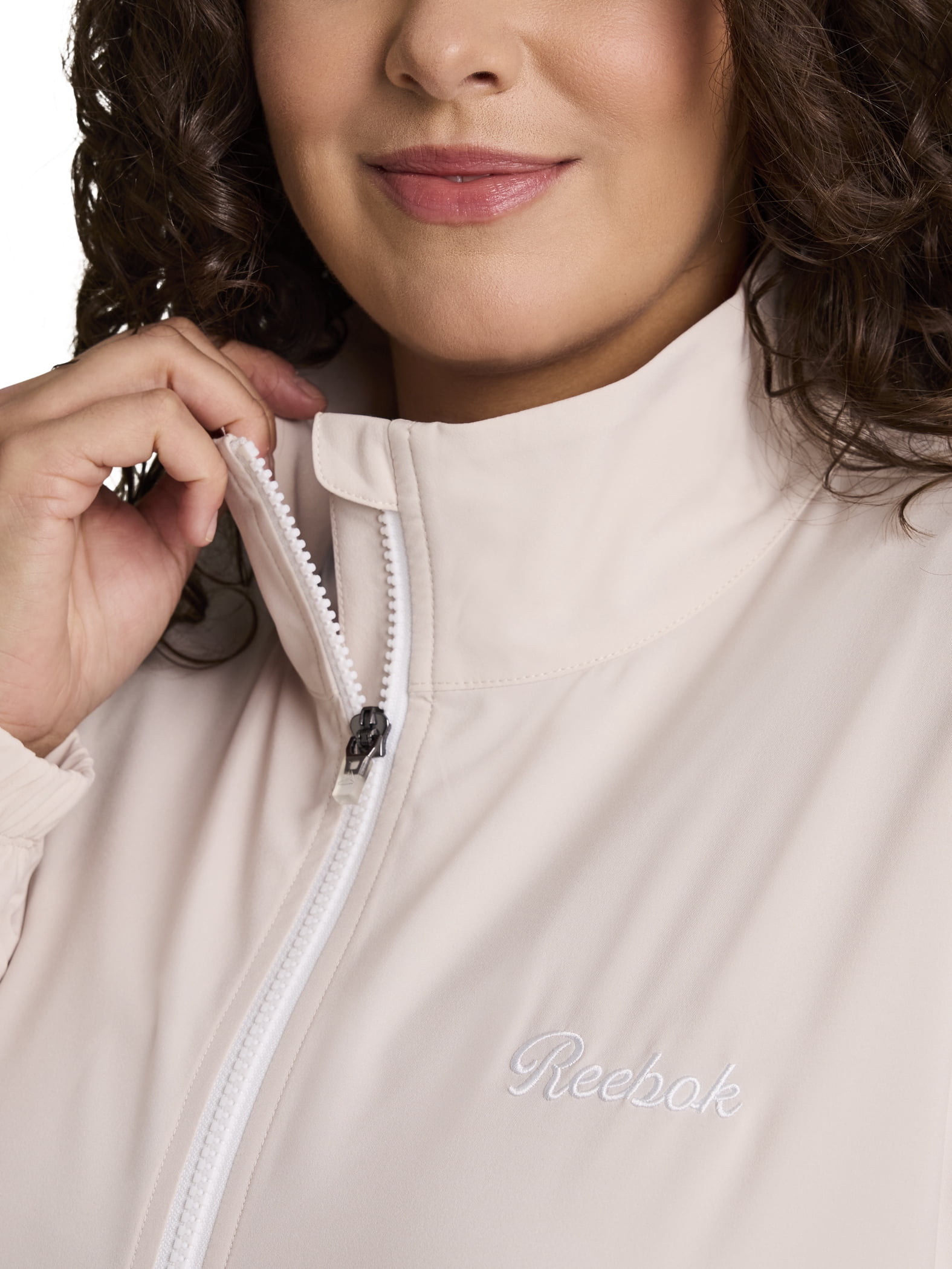 Reebok Women's and Women's Plus Courtside Full Zip Jacket, Sizes XS-4X