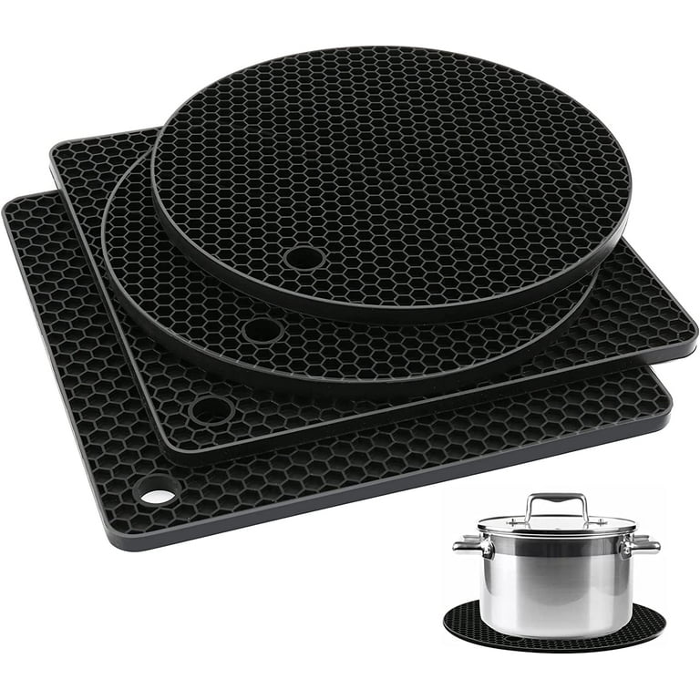 Trivet Mats, Silicone Pot Holders for Hot Pan and Pot Pads. Hot