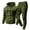 Army Green, variant on Delconic Mens Two Piece Fleece Tracksuit Set Hoodie and Straight Leg Pants with Letter Print Drawstring Hood Elastic Waist Pullover Army Green L