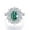 Green, variant on 2 Carat Moissanite Engagement Rings for Women's Wedding Rings S925 Sterling Silver Sterling Silver Diamond Rings Moissanite Anniversary Promise Rings for Women with Certificate