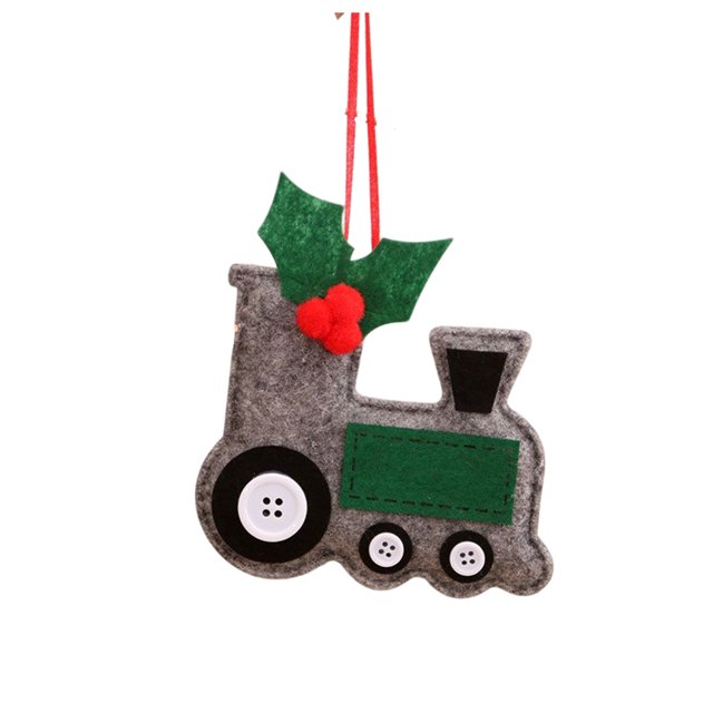 Moyic Hogar Oficina Hotel Árbol de Navidad Colgante en forma de coche Sala de estar Estilo de dibujos animados Adorno colgante Decoración alegre del Kits de decoración para fiestas Gris Moyic HA069893-02