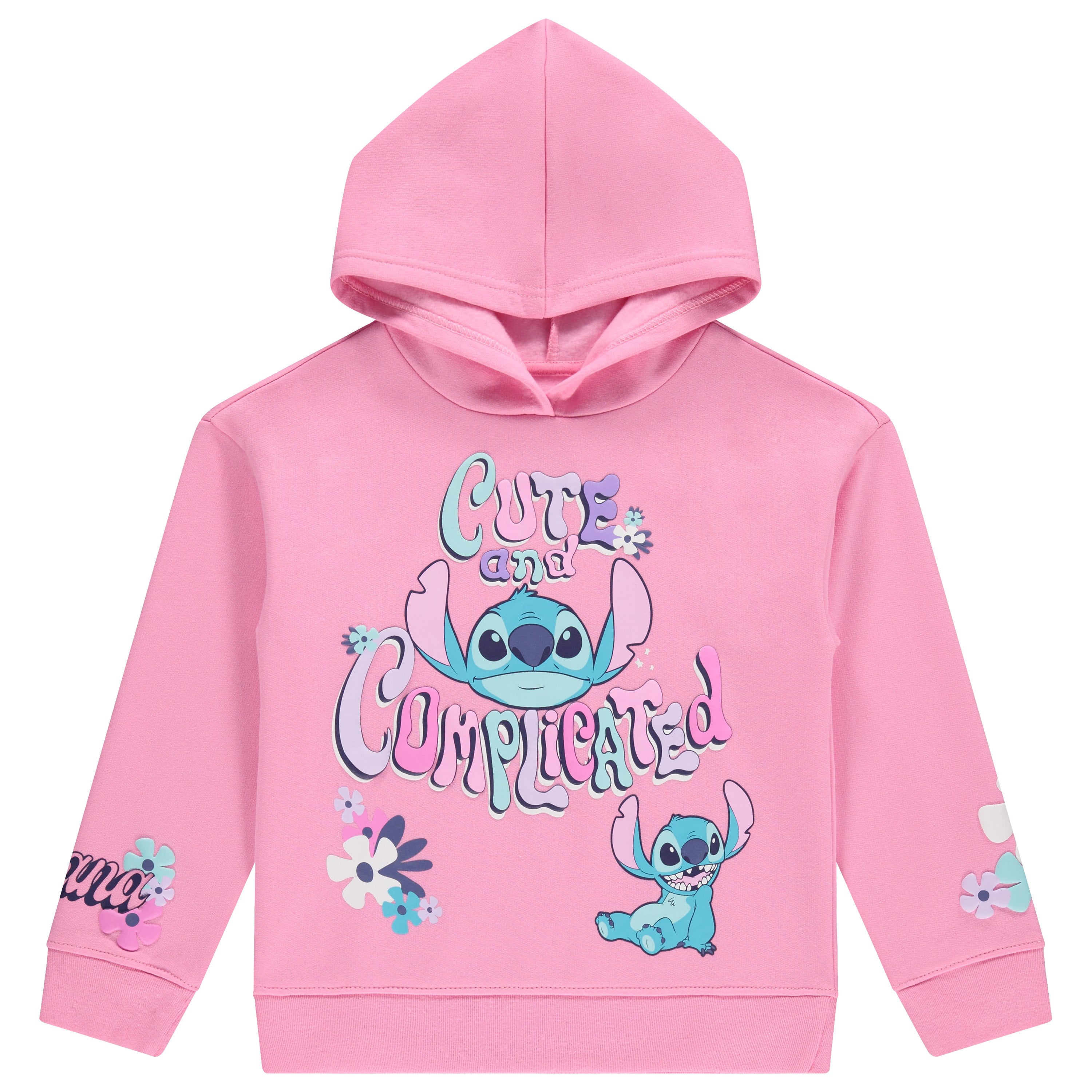 Disney Girls Lilo & Stitch Clothing Set - Stitch Sweatshirt Hoodie and Jogger - 2-Piece Outfit Set - Sizes 4-31