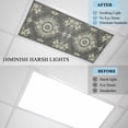 thumbnail image 4 of Sage Green Grey Boho Fluorescent Light Covers, Vintage Ethnic Geometric Abstract Magnetic Light Covers for Ceiling Lights, Fluorescent Ceiling Shade Filters for Classroom Bedroom Office 4x2Ft x 4PCS, 4 of 8