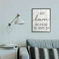 thumbnail image 3 of Stupell Industries Wish Heaven Had Visiting Hours Sentimental Grief Quote Framed Wall Art Design by Daphne Polselli, 11" x 14", Gray Framed, 3 of 5