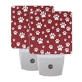 thumbnail image 6 of Yayeee LED Plug in Night Light for The Home with Auto Dusk to Dawn Light Sensors, 2 Pack, Red Cartoon Paws Pattern, 6 of 6