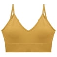 thumbnail image 3 of Sakmal Bralettes for Women with Support Full Coverage No Underwire Yellow Comfortable T-Shirt Bra for Ladies XL, 3 of 4
