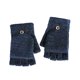 thumbnail image 2 of Soidarity Manoplas sin dedos para hombre y mujer, guantes con tapa, táctil de Handy Winter Warm Ciclismo azul oscuro, 2 of 6