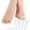 White, variant on Povihome Toe Sleeves, Toe Protectors, 10 Pack Toe Tube Pads for Hammer Toe,Stubbed Toe,Corns, Calluses Protect (Medium Size, White)