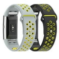 thumbnail image 2 of Replacement Bands for Fitbit Charge 2 Size L or S HJZ 2 Pieces Breathable Colorful Bracelet Set Smart Watch Strap Silicone Wristband, 2 of 4