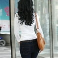 thumbnail image 3 of MarinaVida Women Slim Long Sleeve Career Shirt Button Down Blouse OL Formal Tops, 3 of 5